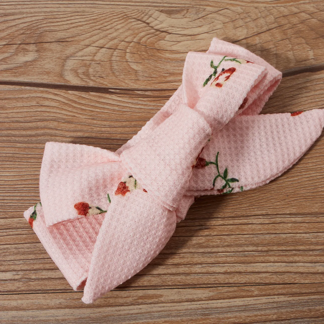 2 Stück Baby Mädchen Rüschenrand Zerbrochene Blume Süß Langärmelig Baby-Overalls rosa big image 1