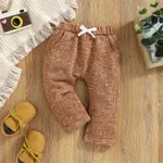 Baby Boy/Girl 95% Cotton Heathered Elasticized Waist Pants Brown
