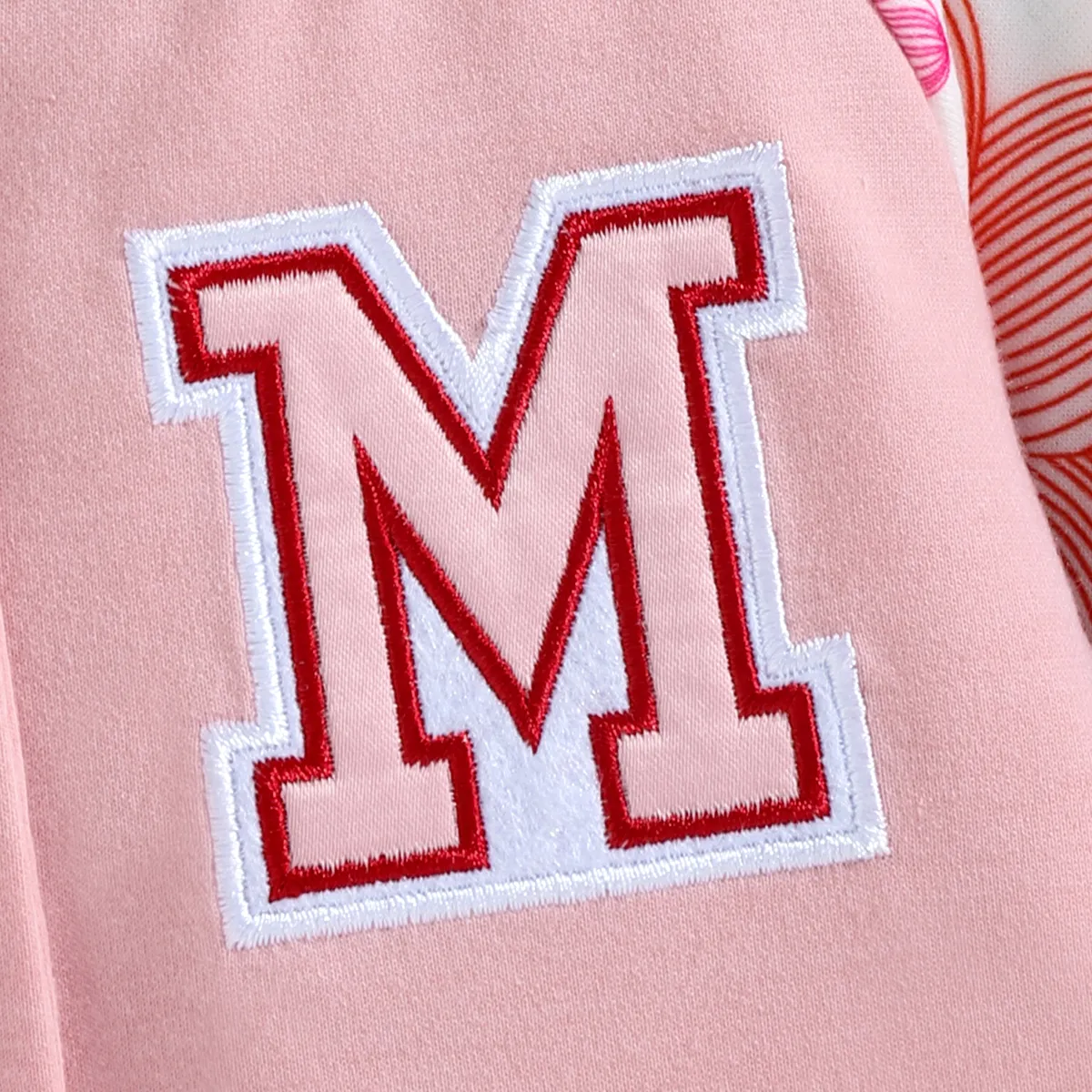 Bebé Menina Costuras de tecido Borboleta Casual Manga comprida Blusões e casacos Rosa big image 1