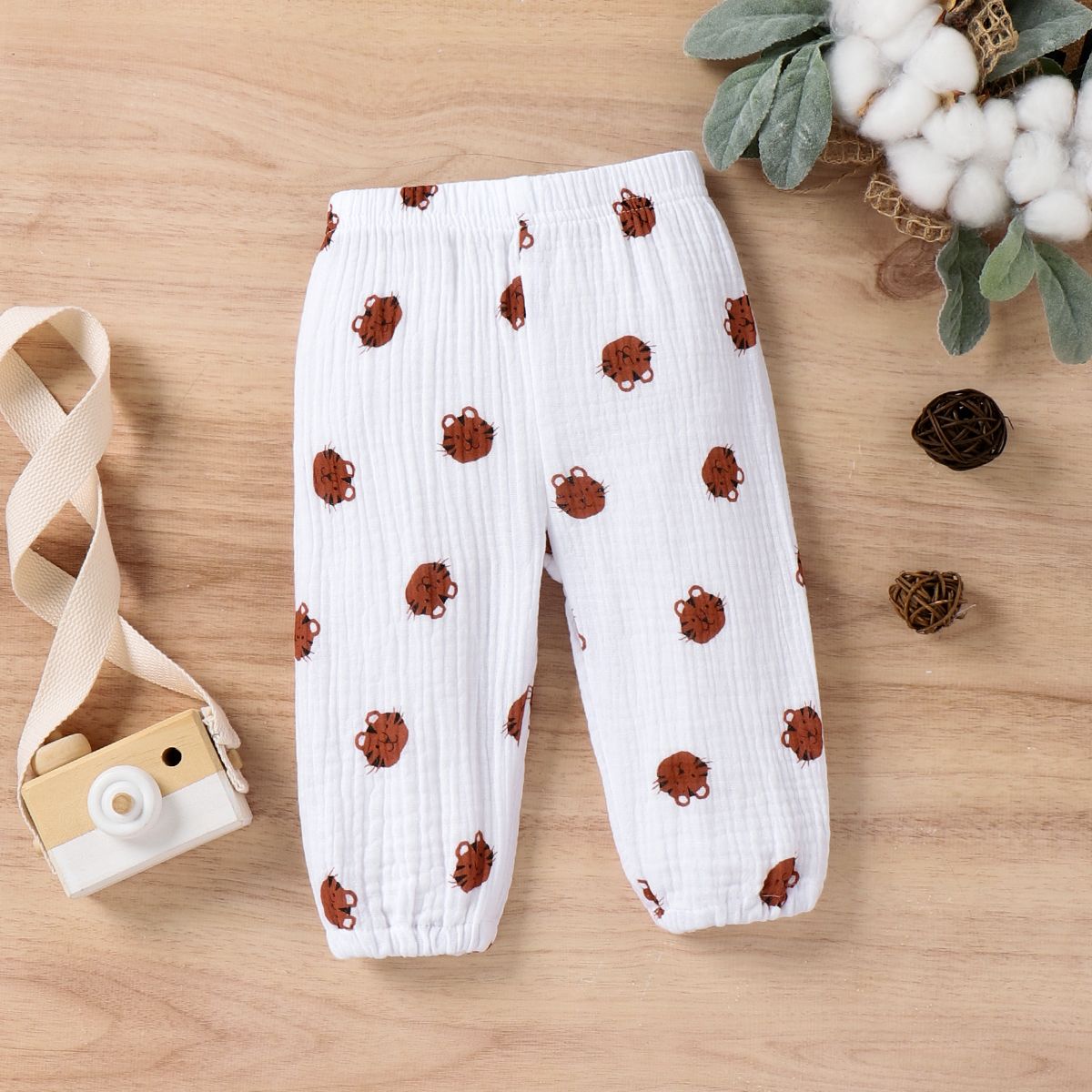 

Baby Boy/Girl Allover Animal Print Crepe Pants