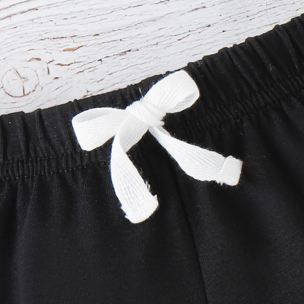 Baby Boy/Girl Solid Elasticized Waist Shorts  big image 4
