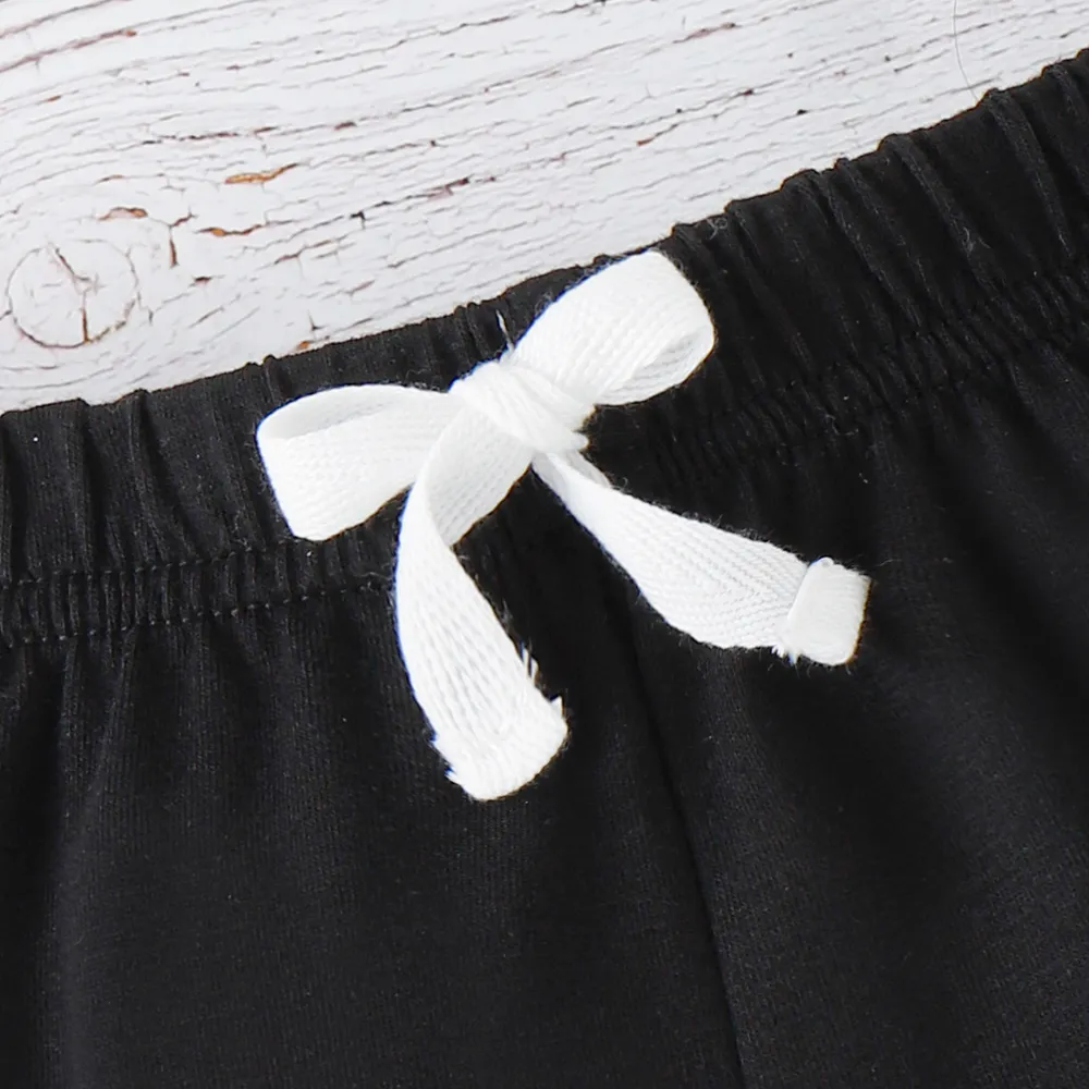 Baby Boy/Girl Solid Elasticized Waist Shorts big image 4