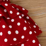 Toddler Girl Polka Dots Layered Smocked Slip Dress  image 4