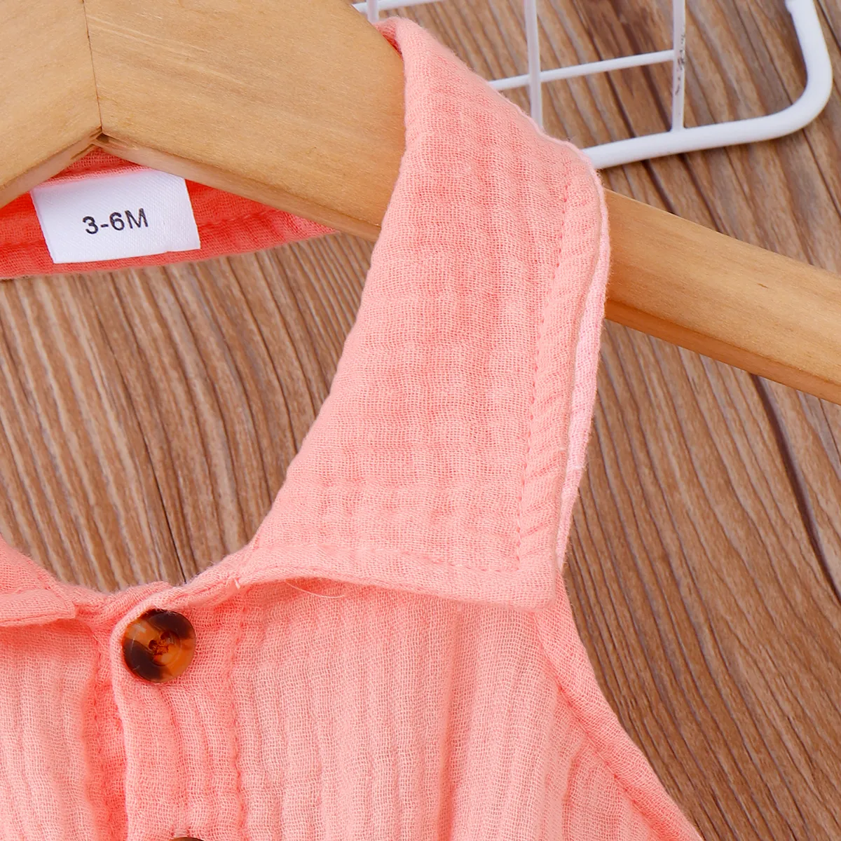 嬰兒 女 襟貼 前衛 連身褲 粉色 big image 1