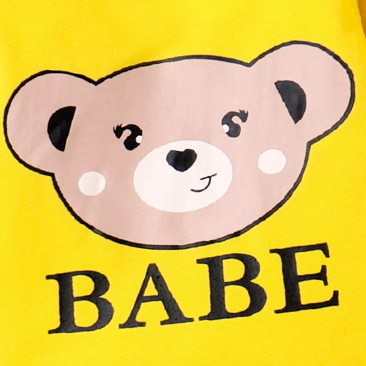 2 unidades Bebé Menino Urso Infantil Manga comprida Conjunto para bebé  image 4
