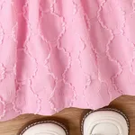 3pcs Baby Girl Sweet Hanging Strap and Little Daisy Pattern Longsleeve Dress Set  image 6