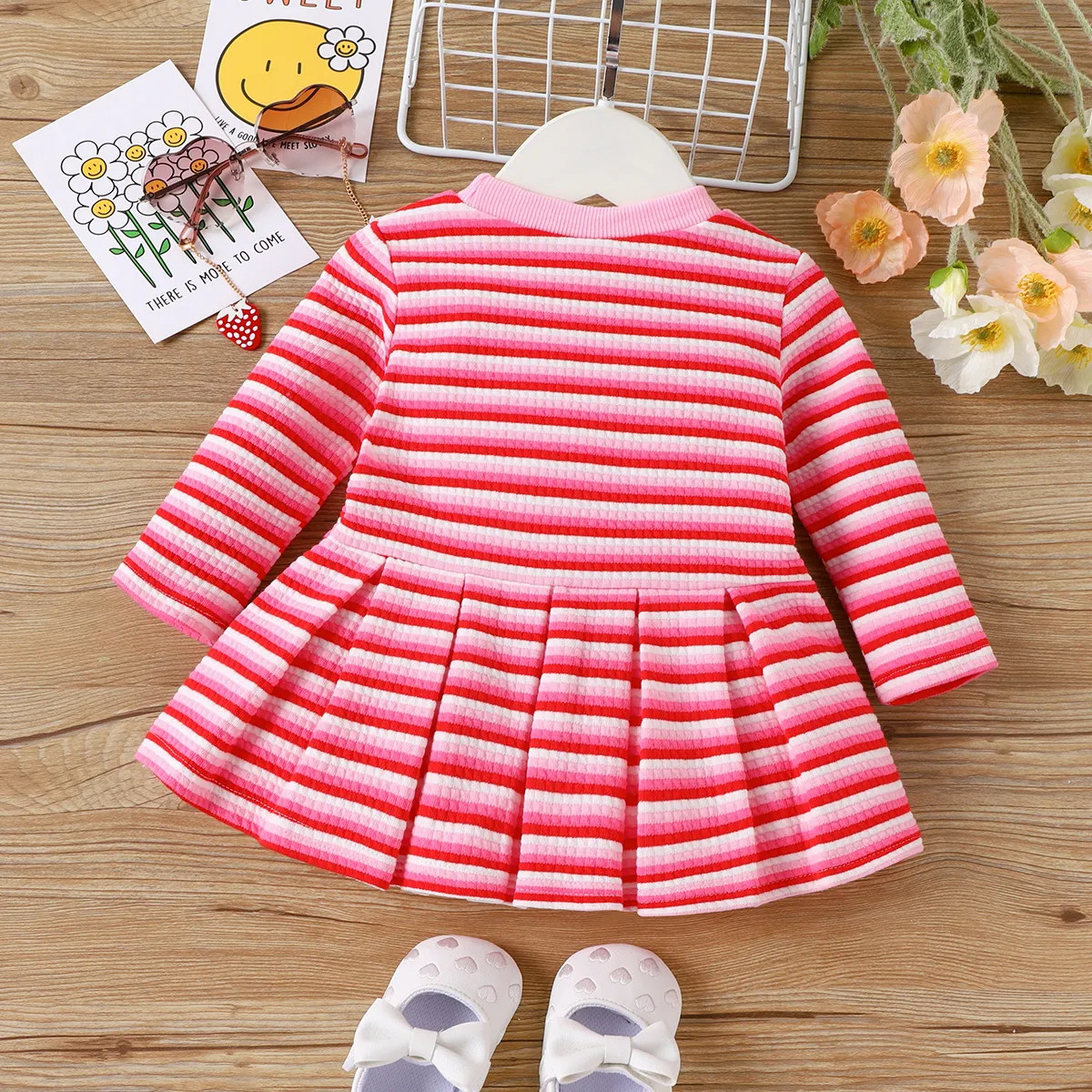 Baby Girls Sweet Rabbit Pattern Long Sleeve Dress  image 5