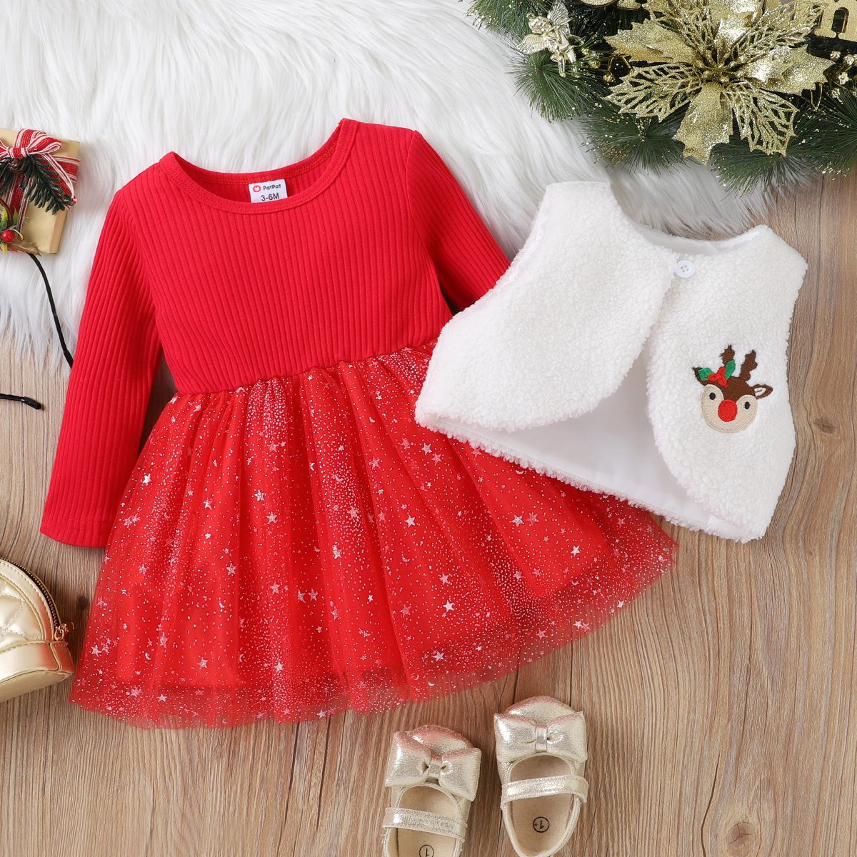 Baby girl hot sale christmas coat