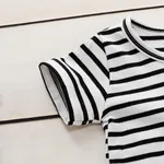 100% Cotton Striped Short-sleeve Baby Romper  image 5