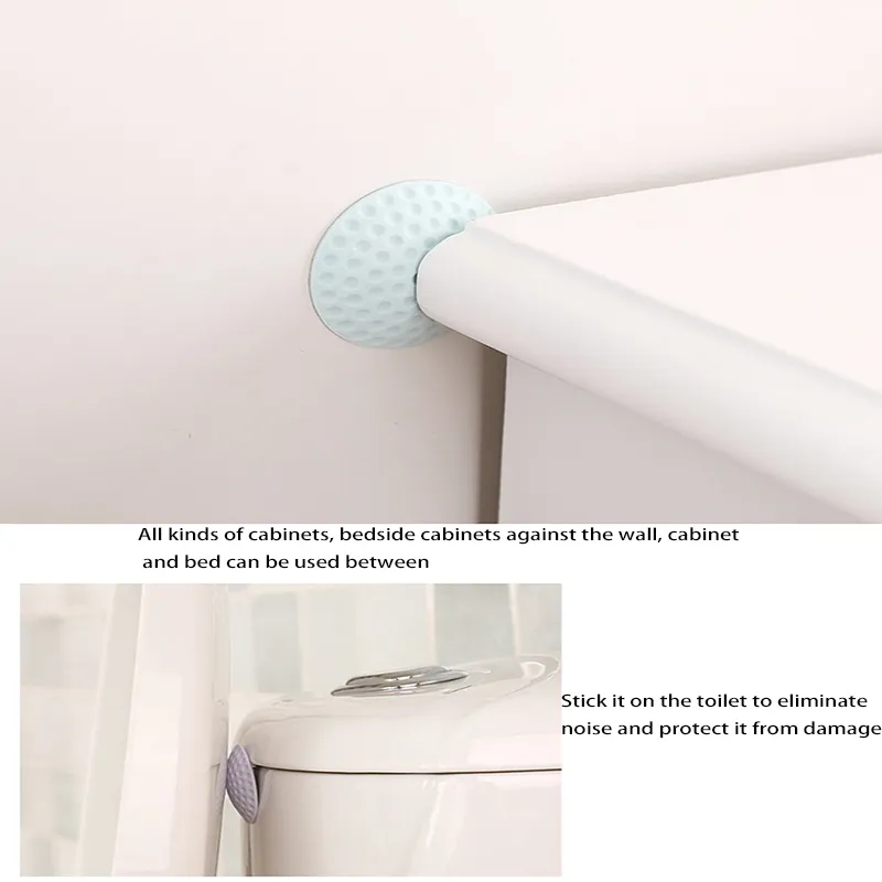 4 Pcs Silicone Knock-prevent Sticky Cushion  big image 10