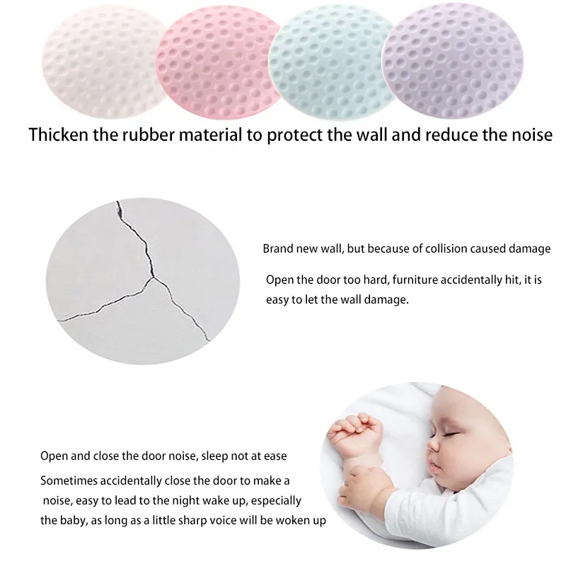 4 pcs silicone knock-prevenir almofada adesiva (4 cores como foto)  image 3