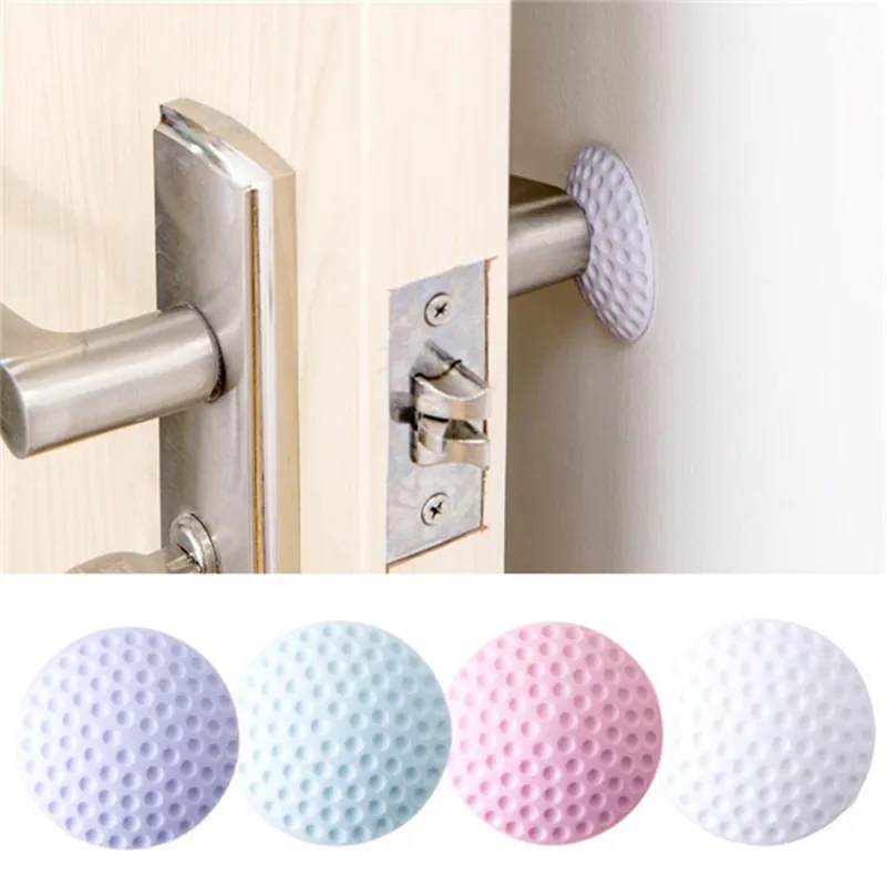 4 Pcs Silicone Knock-prevent Sticky Cushion