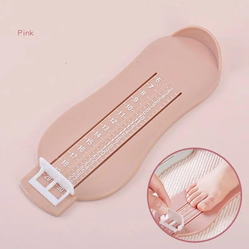 Foot Measurement Device Shoe Size Measuring Devices for 0-8 Y Kids (Multi Color Available) Pink big image 1