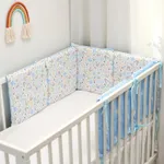 Parachoques para cuna de bebé de 1 pieza, 100% algodón, barandilla  extraíble, protección de cama de circunferencia acolchada, protector de  barandilla