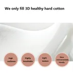 1-piece 100% Cotton Baby Crib Bumpers Removable Guard Rail Padded Circumference Bed Protection Safety Bed Side Rail Guard Protector Light Pink image 5
