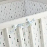 1-piece 100% Cotton Gauze Cartoon Pattern Removable Baby Crib Rail Padded Bumpers Safety Bed Side Rail Guard Protector  image 6