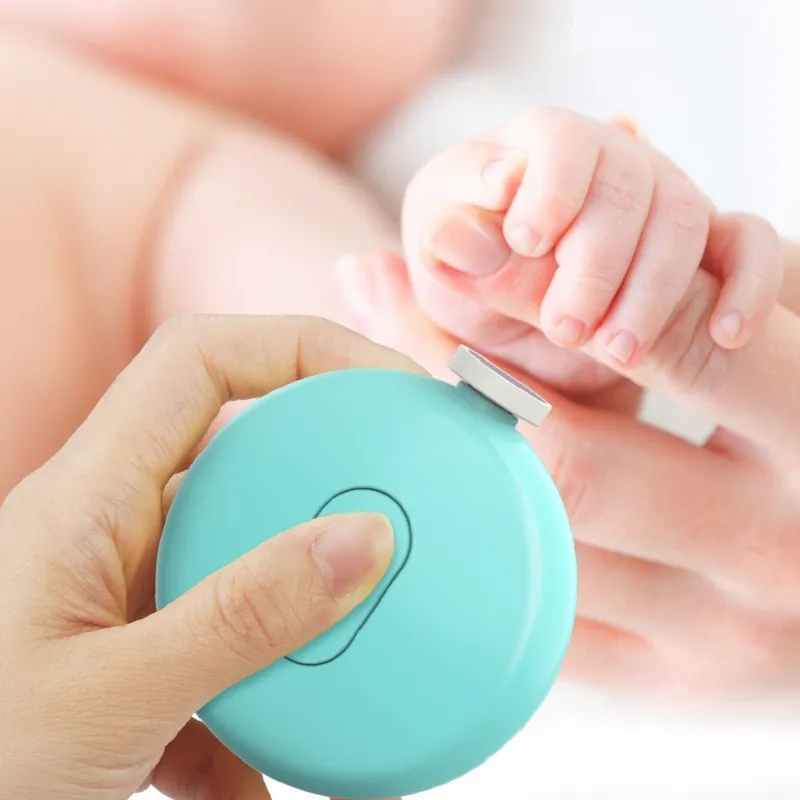 Aparador de unhas elétrico para bebê recém-nascido polidor de unhas elétrico broca de lixa de segurança cortador aparador aparador para dedos dos pés e dedos Rosa big image 1