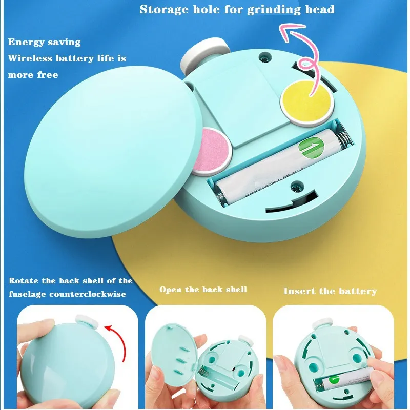 Baby Electric Nail Trimmer Newborn Electric Nail Polisher Nail File Drill Safety Cutter Trimmer Clipper for Toes and Fingers big image 5