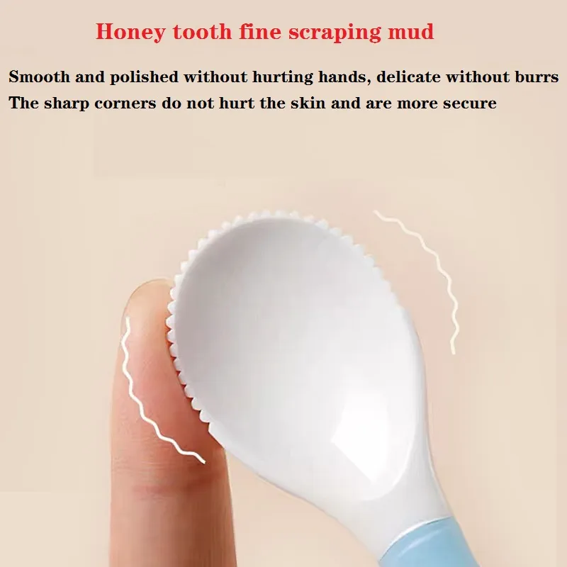1pc/2pcs Baby Fruit Puree Scraper Spoon Mud Scraping Spoon with Teeth Baby Tableware Supplement Food Feeding Dishes Supplement Tools Pink big image 1