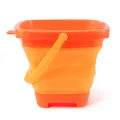 Folding Beach Bucket Toy Multifunction Portable Foldable Sand Buckets for Beach Outdoor Playing Water Sand Transport Storage  image 1