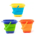 Folding Beach Bucket Toy Multifunction Portable Foldable Sand Buckets for Beach Outdoor Playing Water Sand Transport Storage  image 2