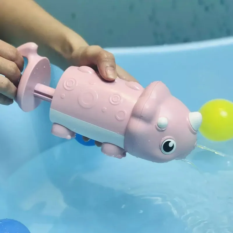 Kids Dinosaur Pull-out Water Guns Animal Character Water Blaster Squirt Guns Water Soakers Toys for Summer Swimming Pool Beach Outdoor Games  image 5