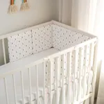 1-teilige 100% Baumwolle Baby Bumper Kissen Kissen Stoßstangen in der Kinderbett Baby Bett Schutz Tour rosa