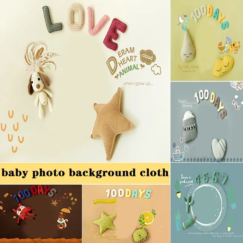 Baby Photo Background Cloth Full Moon Birthday Photography Backdrop Family Shoot Photo Background  image 2