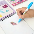 pintura de água mágica para crianças pintar com água reutilizável livro de atividades sem bagunça (garota de beleza de dinossauro unicórnio)  image 3