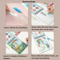 pintura de água mágica para crianças pintar com água reutilizável livro de atividades sem bagunça (garota de beleza de dinossauro unicórnio)  image 5