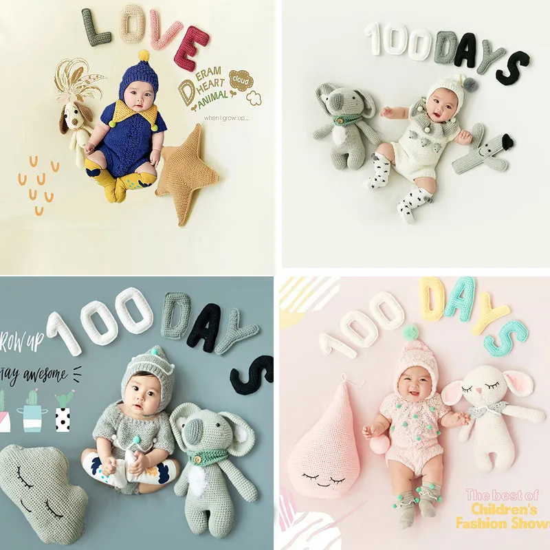 Baby Photo Background Cloth Full Moon Birthday Photography Backdrop Family Shoot Photo Background big image 6