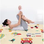 Baby Rug for Crawling Baby Toddlers Area Rugs Educational Play Mat Double-sided Cartoon Animals Transportation Pattern (70.87*59.06inch)  image 6