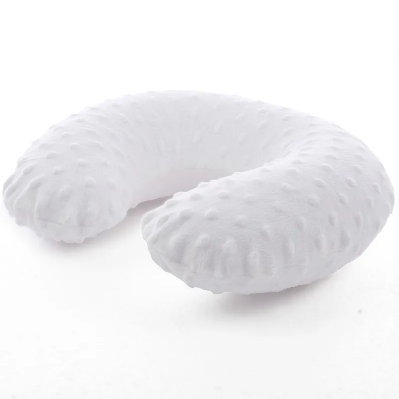 Baby U-Shaped Neck Pillows Kids Inflatable Travel Pillow Head Protector Safety Pad Cushion for Car Seat Airplanes Train White big image 1