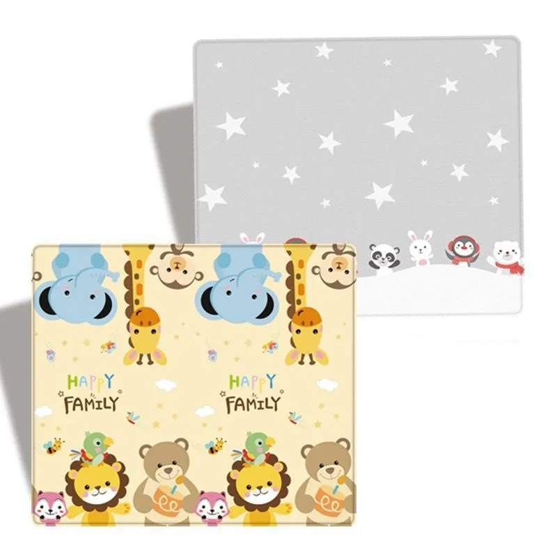 Tapete de bebê para rastejar tapete de jogo infantil tapetes de área infantil tapete de desenho animado (70,87*59,06 polegadas) Multicolorido image 6