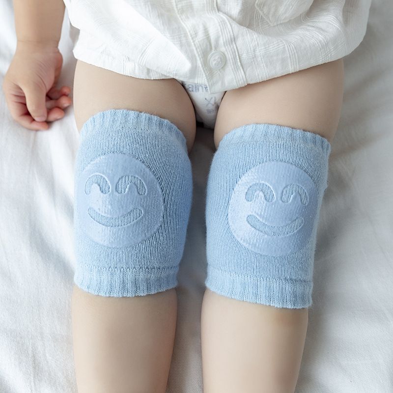 

1 Pair Cute Cartoon Smiley Graphic Anti-fall Knee Pad