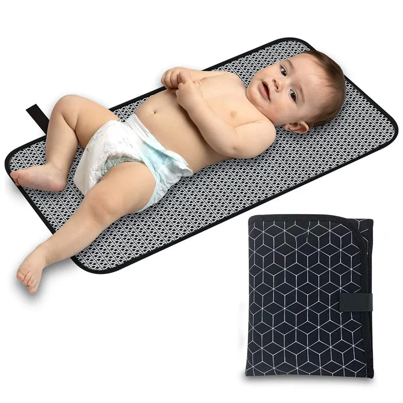 Portable Diaper Changing Pad Waterproof Foldable Baby Changing Mat Travel Lightweight Oxford Cloth Changing Pads  big image 1