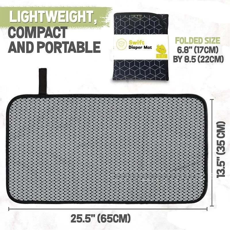 Portable Diaper Changing Pad Waterproof Foldable Baby Changing Mat Travel Lightweight Oxford Cloth Changing Pads big image 2