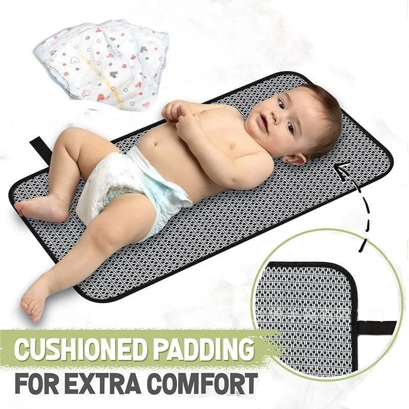 Portable Diaper Changing Pad Waterproof Foldable Baby Changing Mat Travel Lightweight Oxford Cloth Changing Pads  big image 4