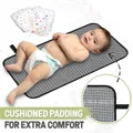 Portable Diaper Changing Pad Waterproof Foldable Baby Changing Mat Travel Lightweight Oxford Cloth Changing Pads  image 4