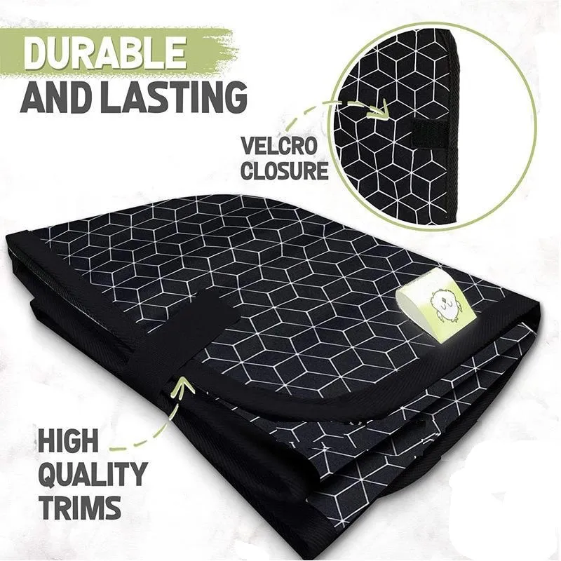 Portable Diaper Changing Pad Waterproof Foldable Baby Changing Mat Travel Lightweight Oxford Cloth Changing Pads  big image 6