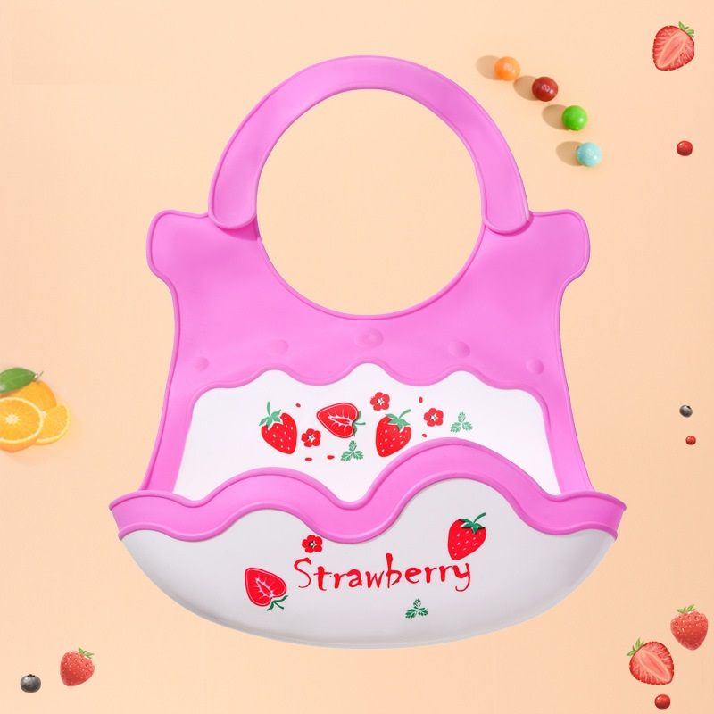 

Children's Soft Silicone Bib with Waterproof and Stain-Resistant Design