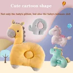 Portable, Animal Shape Orthopedic Pillow, Soft Breathable Cool, Multifunction Small Pillow for Baby Light Pink image 2
