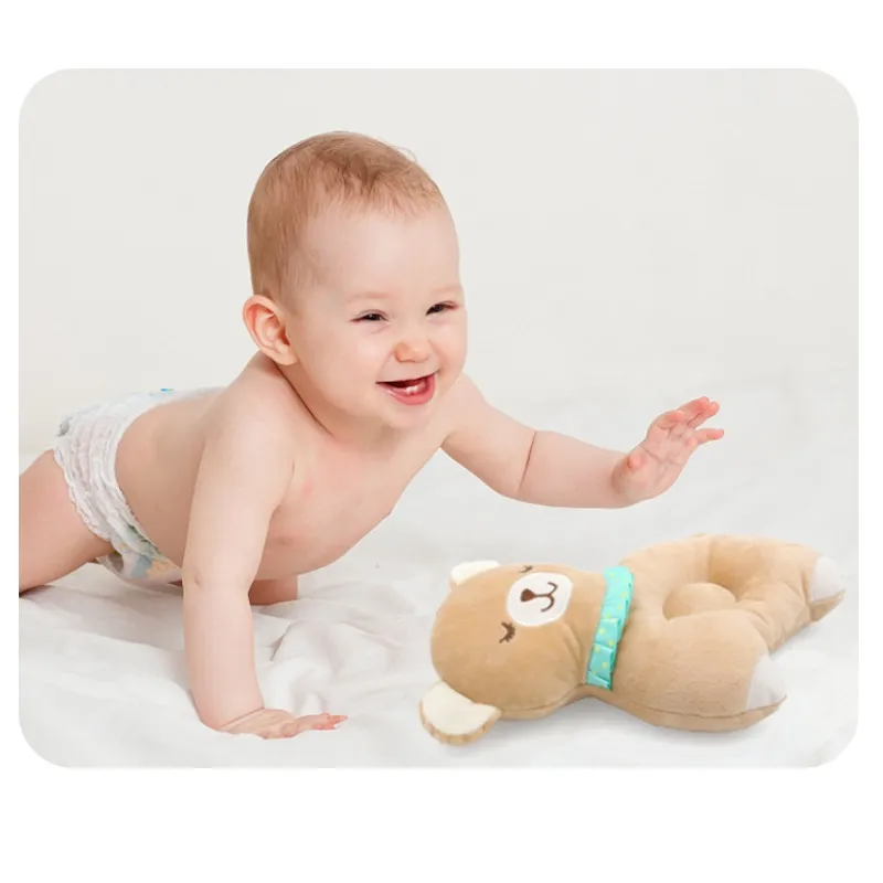 Portable, Animal Shape Orthopedic Pillow, Soft Breathable Cool, Multifunction Small Pillow for Baby big image 3
