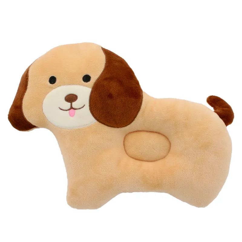 Portable, Animal Shape Orthopedic Pillow, Soft Breathable Cool, Multifunction Small Pillow for Baby Apricot