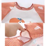 Baby Cartoon Animal Long Sleeve Bibs Waterproof Reversible Bandana Bibs Children Eating Drawing Apron Toddler Feeding Burp Cloth  image 3