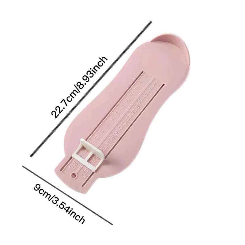 Fußmessgerät Schuhgrößenmessgeräte für Kinder von 0–8 Jahren (mehrfarbig erhältlich) rosa big image 1