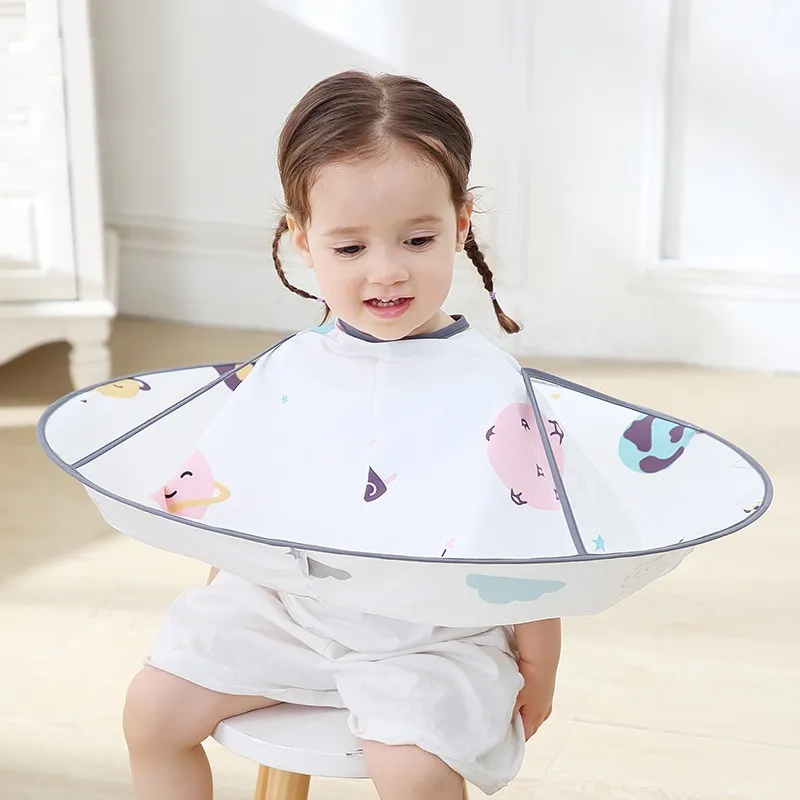 Kids Hairdressing Cape Barber Cape for Kids Haircut Cape Umbrella Cloak Hair Catcher Kids Hair Styling Cutting Cape Apron for Kids Children Toddlers Children Barber Cape  image 2