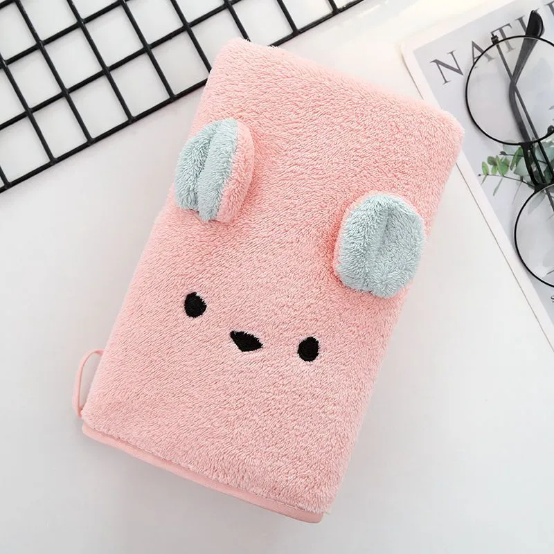 Coral Fleece Baby Koala Pattern Bath Towel-Ultra Soft, Absorbent -Baby Bath Towels for Newborn Boy and Girl Pink