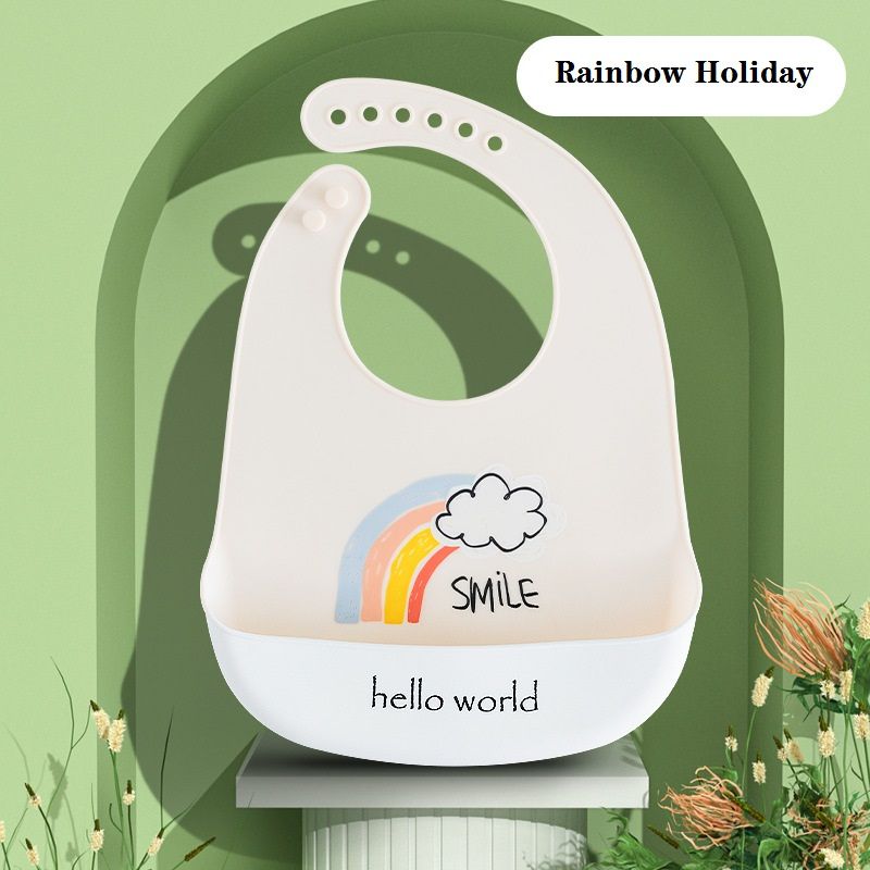 Food-grade Silicone Baby Bib With Waterproof And Stain-Resistant Design