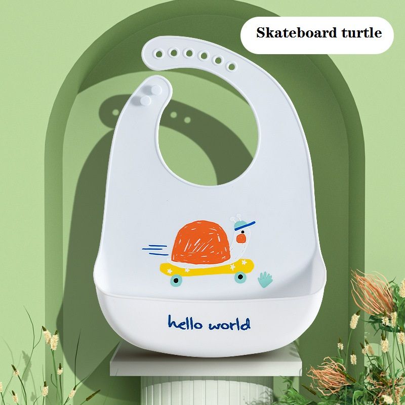 Food-grade Silicone Baby Bib With Waterproof And Stain-Resistant Design